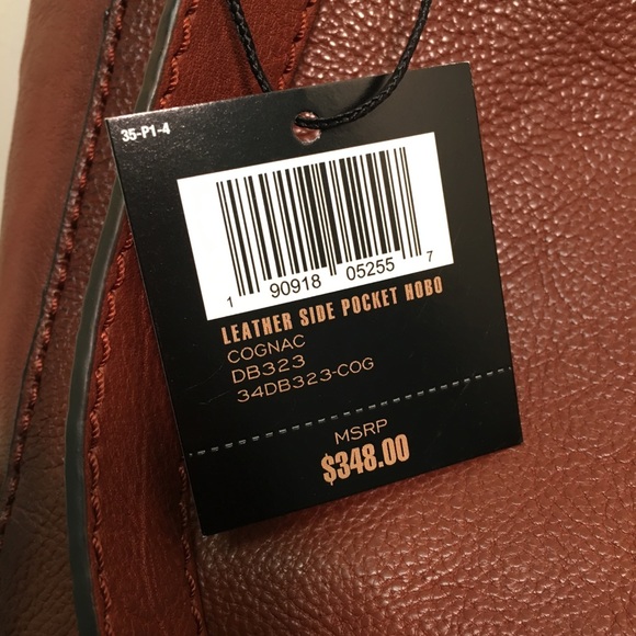 Frye Leather Side Pocket Hobo Cognac Bag - Picture 4 of 7